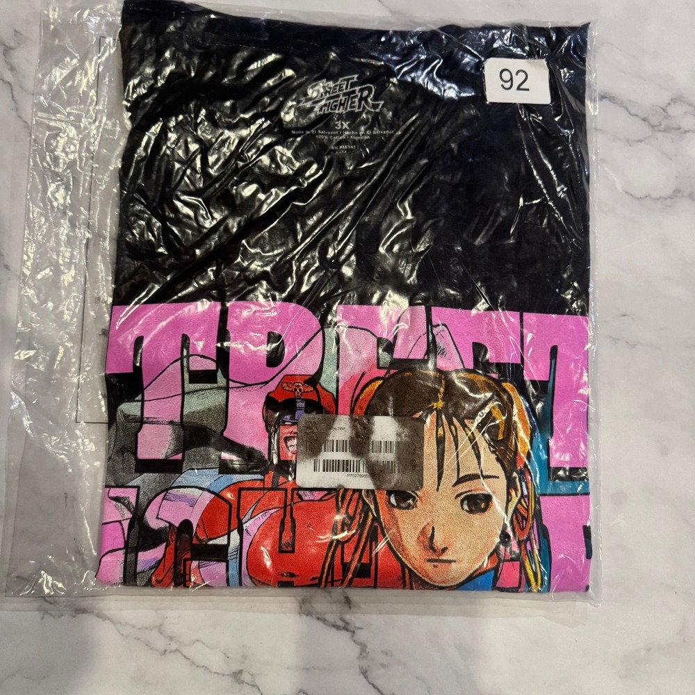Street Fighter- Chun-Li vs M. Bison tie dye NIP size 3XL